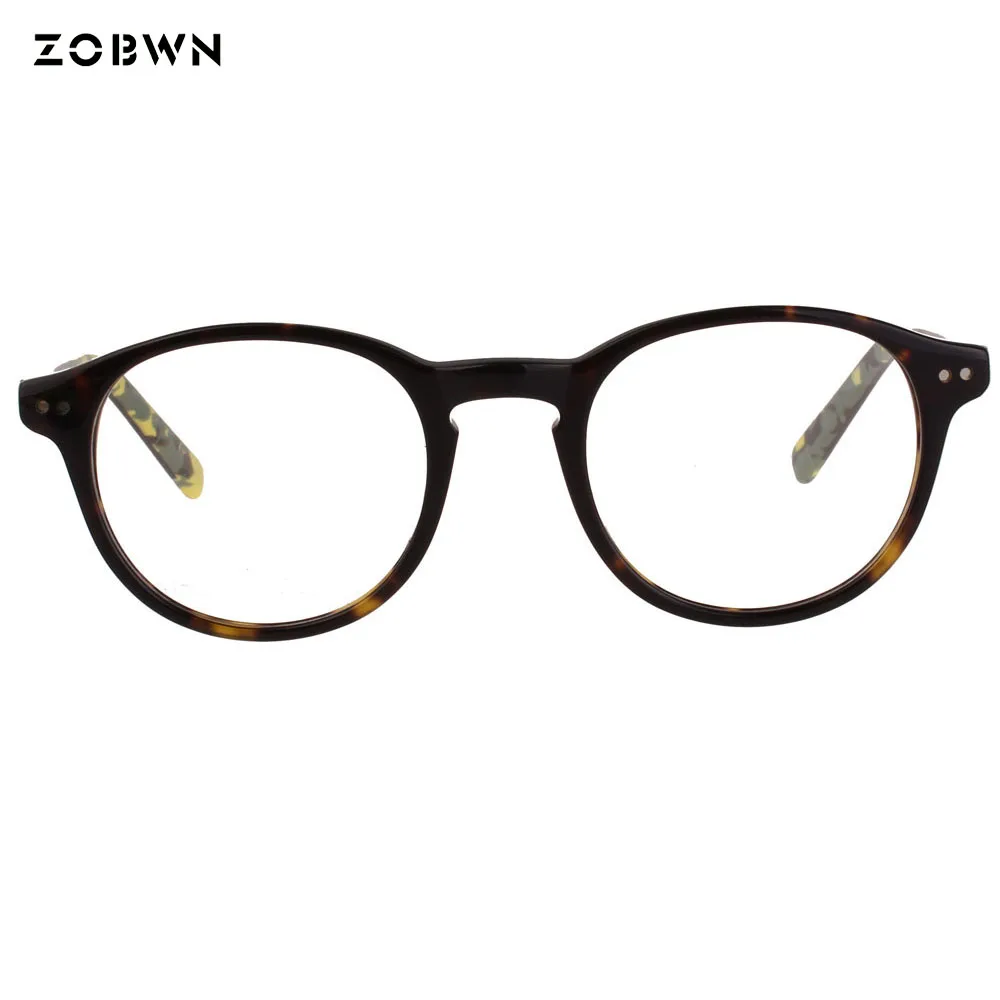 ZOBWN rivet on acetate frames gafas retro eyeglasses round eyewear Frame myopia glasses frame comfortable black eyeglasses frame
ZOBWN rivet on acetate frames gafas retro eyeglasses round eyewear Frame myopia glasses frame comfortable black eyeglasses frame