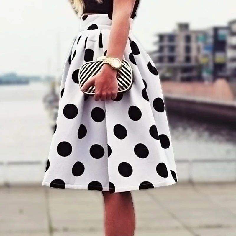 Women Skirts Summer Style Ladies Casual Retro Skirt Plus Size Polka Dot Skirts Print Vintage Tutu Midi Skater Skirt Faldas
Women Skirts Summer Style Ladies Casual Retro Skirt Plus Size Polka Dot Skirts Print Vintage Tutu Midi Skater Skirt Faldas