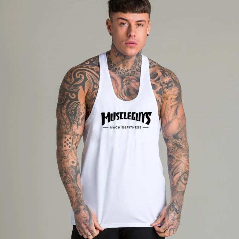 Fitness Mens Bodybuilding Tank top Gyms Workout Cotton Sleeveless shirt slim fit clothing Stringer Singlet male Casual Vest
Fitness Mens Bodybuilding Tank top Gyms Workout Cotton Sleeveless shirt slim fit clothing Stringer Singlet male Casual Vest