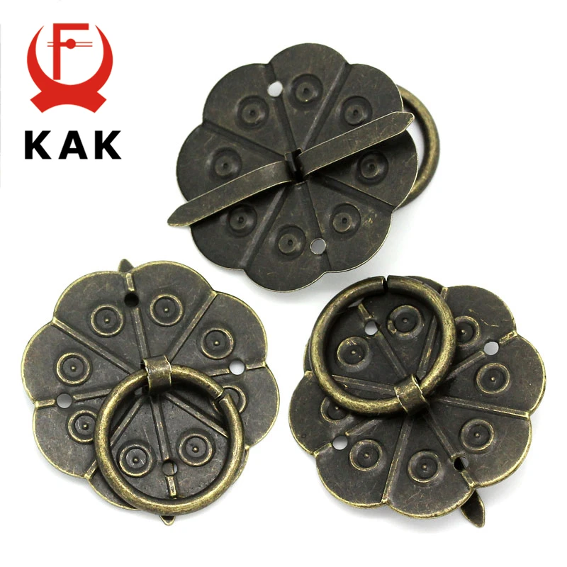 KAK 20 шт. классические бронзовые ручки для мебели с винтами | Обустройство дома