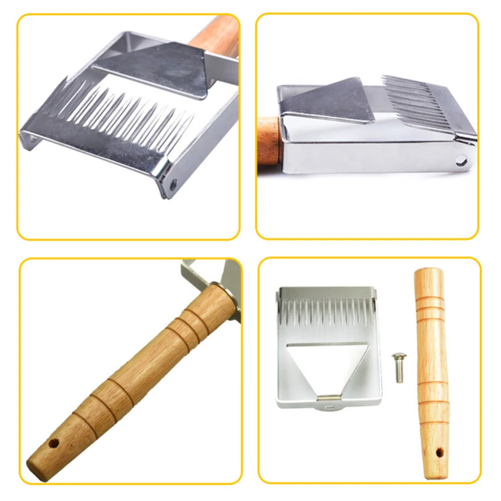 24cm Multifunction Honey Scraper Fork Wooden Handle Beekeeping Equipment Tool Stainless Steel
24cm Multifunction Honey Scraper Fork Wooden Handle Beekeeping Equipment Tool Stainless Steel
