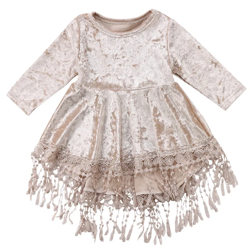 Sweet Kids Girls Princess Velvet Tassels Party Dress New Spring Autumn Western Vintage Fashion Girls Lovely Dress
Sweet Kids Girls Princess Velvet Tassels Party Dress New Spring Autumn Western Vintage Fashion Girls Lovely Dress