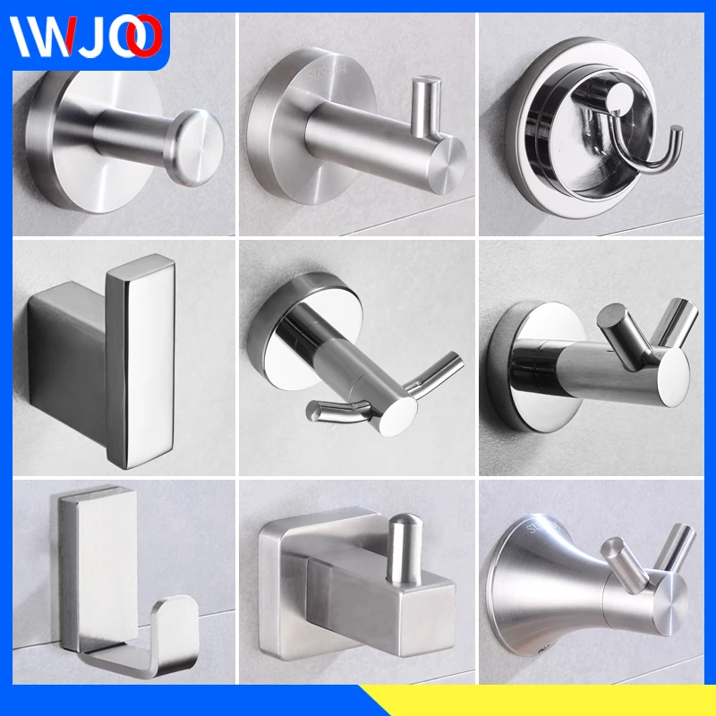 Robe Hooks Stainless Steel Bathroom Hooks for Towels Key Bag Clothes Rack Folding Coat Hooks Wall Mounted Double Bathroom Hanger
Robe Hooks Stainless Steel Bathroom Hooks for Towels Key Bag Clothes Rack Folding Coat Hooks Wall Mounted Double Bathroom Hanger