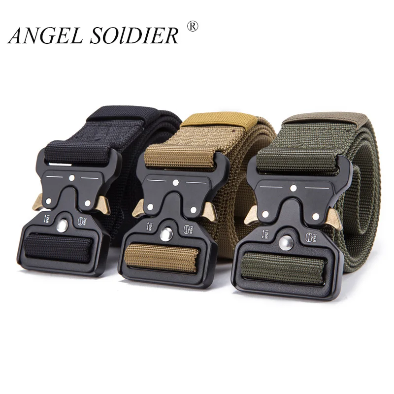Mens Tactical Belt Military Automatic Buckle Nylon Belt Outdoor Multifunctional Training Belt High Quality Strap Ceintures
Mens Tactical Belt Military Automatic Buckle Nylon Belt Outdoor Multifunctional Training Belt High Quality Strap Ceintures