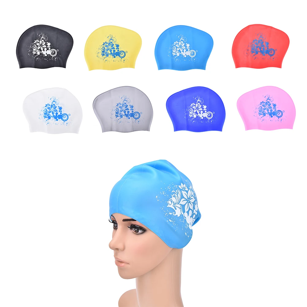 8 Colors Women Silicone Swimming Cap Waterproof Elastic waterproof ear protection Swim cap Hat Cover for long hair adults
8 Colors Women Silicone Swimming Cap Waterproof Elastic waterproof ear protection Swim cap Hat Cover for long hair adults