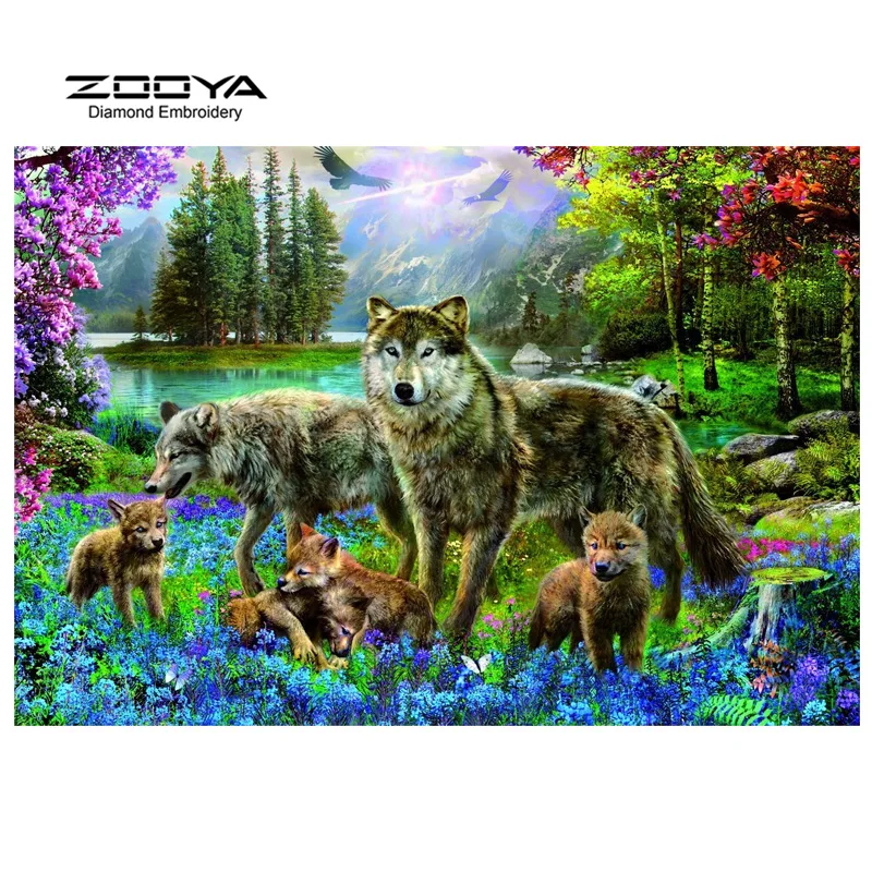 ZOOYA Diamond Embroidery 5D DIY Diamond Painting Wolf Family Forest Diamond Painting Rhinestone Cross Stitch Decoration CJ320
ZOOYA Diamond Embroidery 5D DIY Diamond Painting Wolf Family Forest Diamond Painting Rhinestone Cross Stitch Decoration CJ320