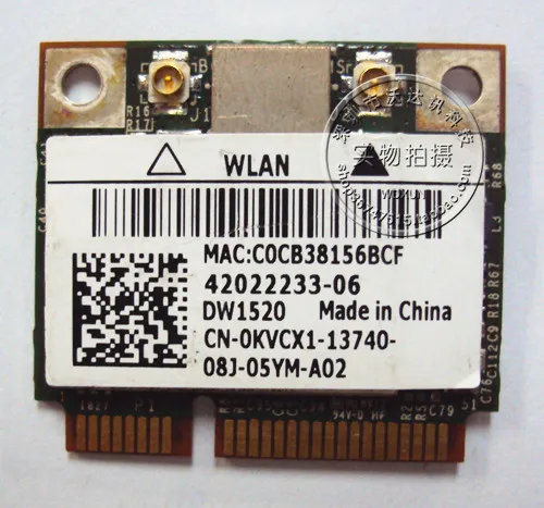 Беспроводная Wi-Fi карта SSEA BroadCom BCM943224HMS BCM43224 для Dell DW1520 half MINI PCI-E Wlan 582564-001 518434-001
Беспроводная Wi-Fi карта SSEA BroadCom BCM943224HMS BCM43224 для Dell DW1520 half MINI PCI-E Wlan 582564-001 518434-001