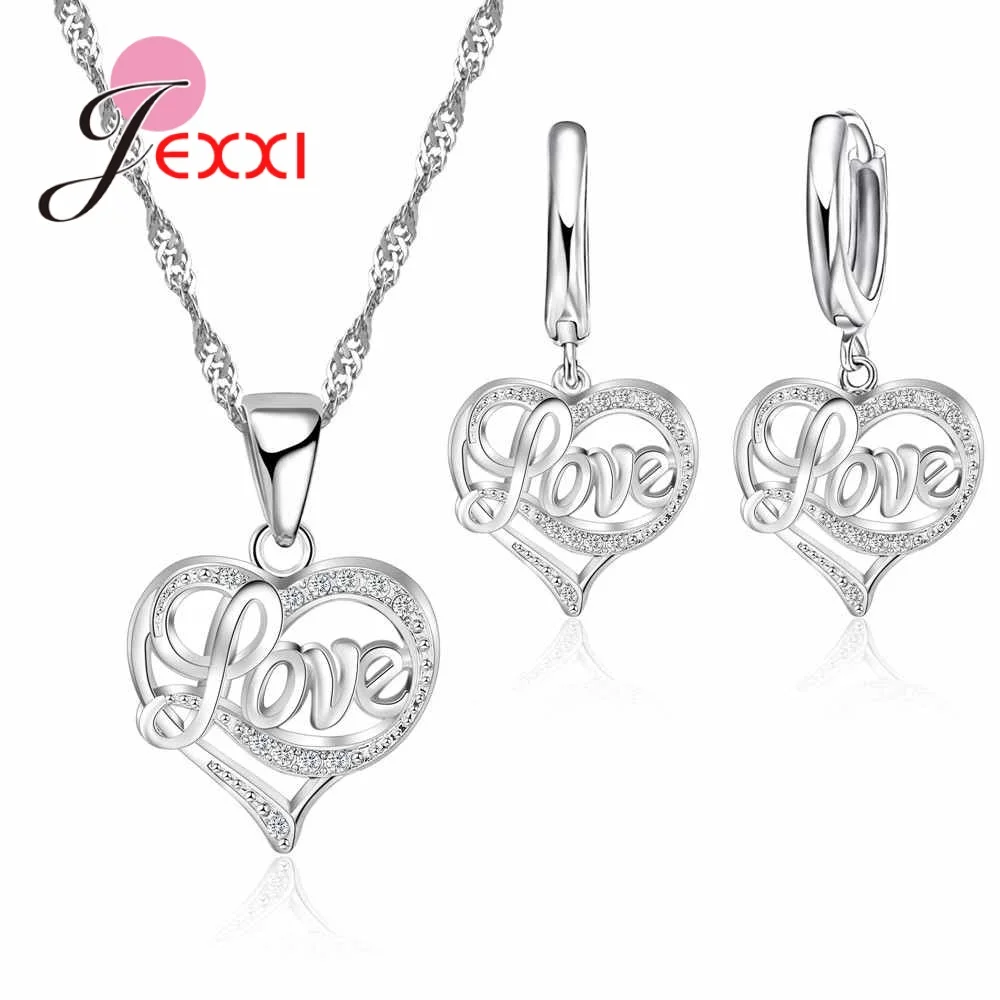 Fashion Jewelry Set Clear Crystal Heart Necklace Earrings Mothers Day Gifts For Women's Jewelry Bridal Party sets Silver
Fashion Jewelry Set Clear Crystal Heart Necklace Earrings Mothers Day Gifts For Women's Jewelry Bridal Party sets Silver