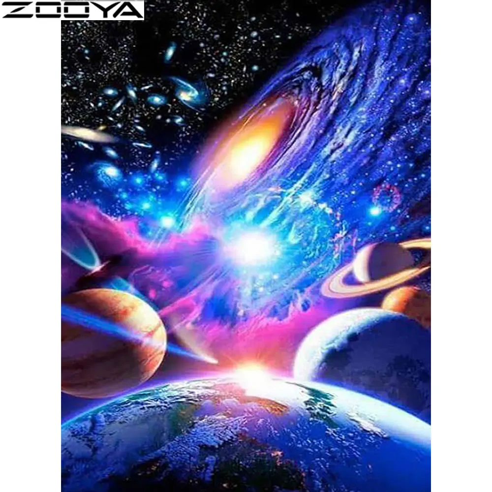 ZOOYA алмазная живопись пейзаж Полный алмаз квадратная/круглая Алмазная вышивка 5D