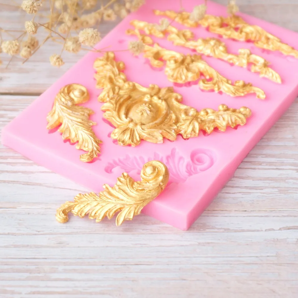 European pattern border silicone mold fondant mold cake decorating tools chocolate gumpaste mold
European pattern border silicone mold fondant mold cake decorating tools chocolate gumpaste mold