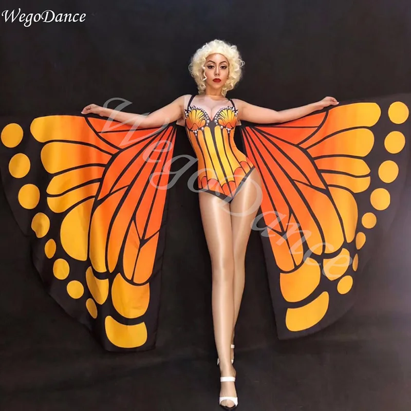 new Lovely Butterfly Pattern Bodysuit Big Wings Outfit Women's Nightclub Cosplay Party gogo Singer Show Bodysuits freeshipping
new Lovely Butterfly Pattern Bodysuit Big Wings Outfit Women's Nightclub Cosplay Party gogo Singer Show Bodysuits freeshipping