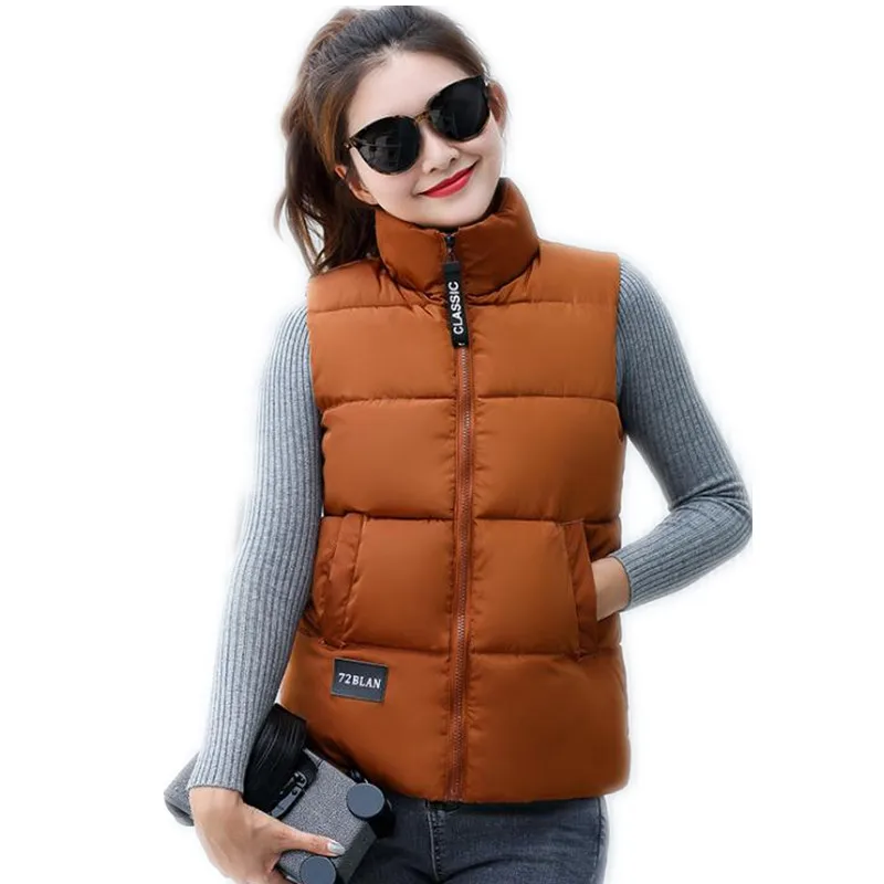 2018 New Spring Autumn Women Short Down Cotton Vest Short Female Stand-Collar Waistcoat Fashion Outerwear Casual Female VestQ371
2018 New Spring Autumn Women Short Down Cotton Vest Short Female Stand-Collar Waistcoat Fashion Outerwear Casual Female VestQ371