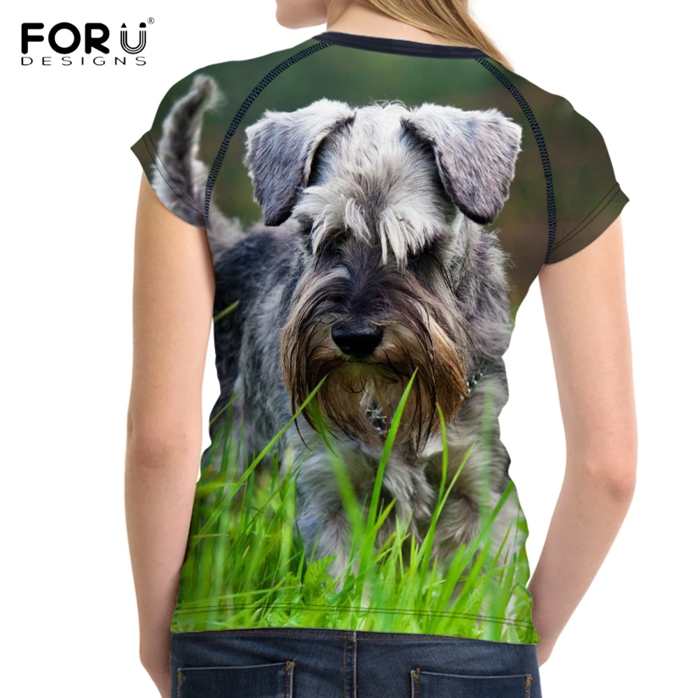 FORUDESIGNS 3D Schnauzer Dog Printing T shirt Women Funny T-shirt Teenagers Fashion Summer Tops for Females Home Clothing Couple
FORUDESIGNS 3D Schnauzer Dog Printing T shirt Women Funny T-shirt Teenagers Fashion Summer Tops for Females Home Clothing Couple