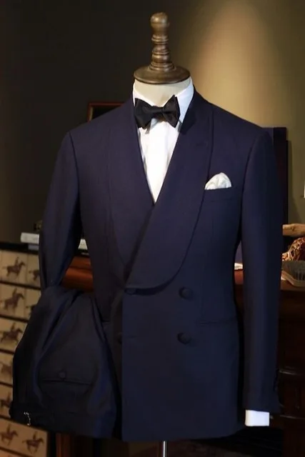 Slim Fit Navy Blue Tuxedos For Men Double Breasted Men Suits For Wedding Formal Groom Prom Party Blazer With Pants Costume Homme
Slim Fit Navy Blue Tuxedos For Men Double Breasted Men Suits For Wedding Formal Groom Prom Party Blazer With Pants Costume Homme
