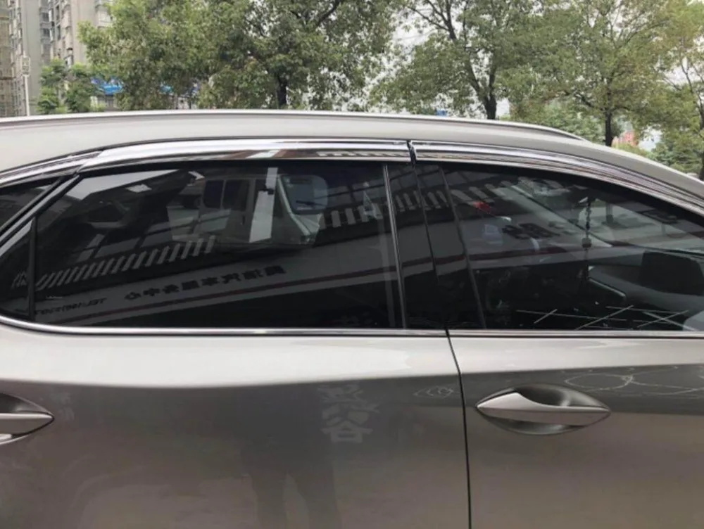 ABS Chrome plastic Window Visor Vent Shades Sun Rain Guard car accessories for LEXUS RX300 RX450H 2016 2017 - 2019 car styling
ABS Chrome plastic Window Visor Vent Shades Sun Rain Guard car accessories for LEXUS RX300 RX450H 2016 2017 - 2019 car styling