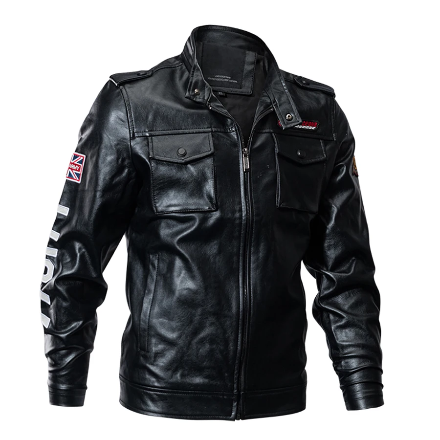 Spring New Leather Jacket Men Fashion Stand Collar Many Pockets PU Leather Coat Men Plus Size M-4XL Autumn Bomber Jacket Men
Spring New Leather Jacket Men Fashion Stand Collar Many Pockets PU Leather Coat Men Plus Size M-4XL Autumn Bomber Jacket Men