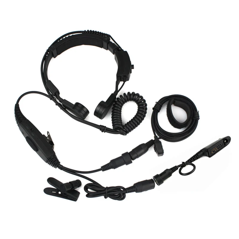 NEW PTT VOX Adjustable Volume Throat Vibration MIC for Radio Walkie Talkie HT750 HT1250 GP328 GP329 PRO5150 PRO5350 PRO7750
NEW PTT VOX Adjustable Volume Throat Vibration MIC for Radio Walkie Talkie HT750 HT1250 GP328 GP329 PRO5150 PRO5350 PRO7750