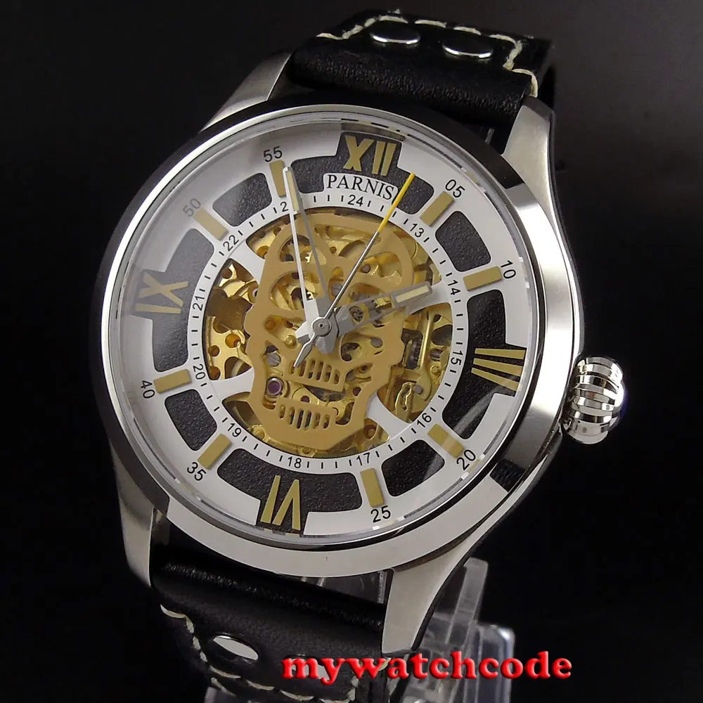 45mm Parnis skeleton Sapphire glass Gold miyota Automatic Movement Mens Watch525
45mm Parnis skeleton Sapphire glass Gold miyota Automatic Movement Mens Watch525