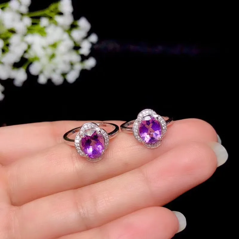WEAINY Real 925 Sterling Silver Women's Natural Amethyst Rings Gemstone Fine Jewelry Ring Party Anniversary Gifts Big Size 4-13
WEAINY Real 925 Sterling Silver Women's Natural Amethyst Rings Gemstone Fine Jewelry Ring Party Anniversary Gifts Big Size 4-13