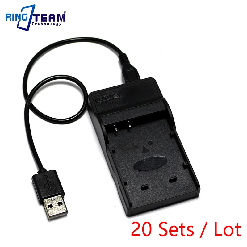 Зарядное устройство USB 20 компл./Лот подходит для аккумулятора Φ BLH7E цифровых камер