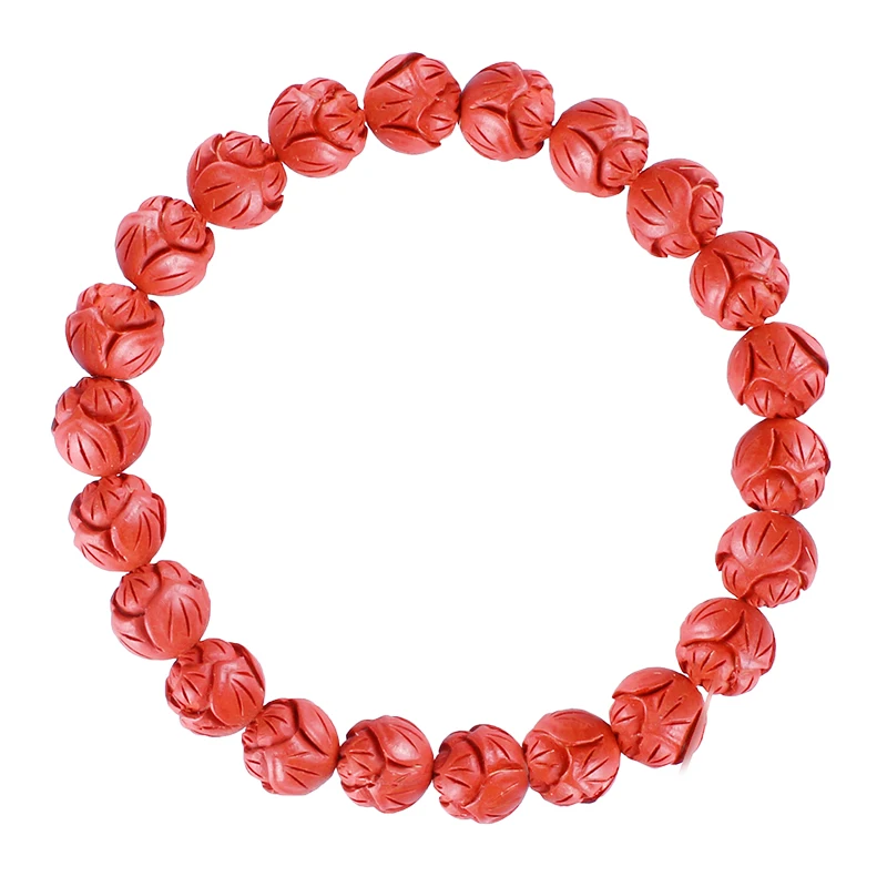 Chen Shi red cinnabar bracelet female lotus heart round bead beads single circle lucky bracelets life-year transfer jewelry
Chen Shi red cinnabar bracelet female lotus heart round bead beads single circle lucky bracelets life-year transfer jewelry
