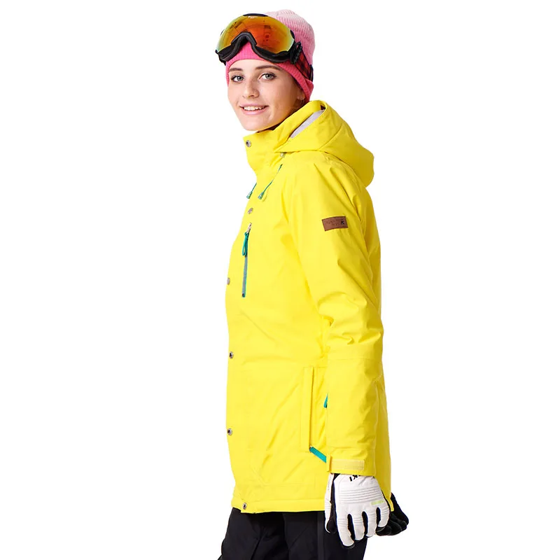 Женские сноубордические куртки бренда RUNNING RIVER для зимы, теплые до середины бедра, для занятий спортом на открытом воздухе, куртки высокого качества #A7023.