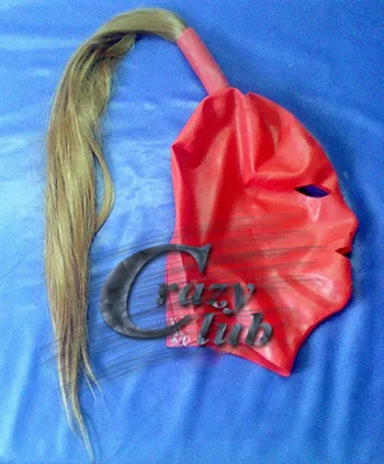 Crazy club_Hot Sale Sexy Customized Hood Mask Fetish Latex hood mask with tress red Handmade Natural Zentai hood Free Shipping
Crazy club_Hot Sale Sexy Customized Hood Mask Fetish Latex hood mask with tress red Handmade Natural Zentai hood Free Shipping