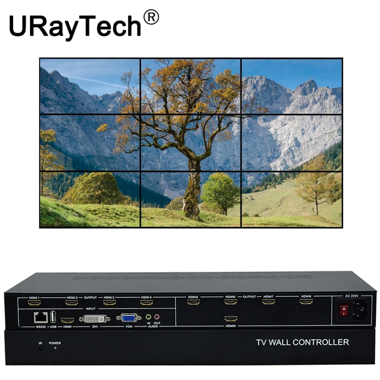 9 Каналы ТВ видеостена Управление; 3x3 2x4 4x2 VGA, HDMI, DVI USB видео процессор ТВ ответвительная коробка с RS232 Управление
9 Каналы ТВ видеостена Управление; 3x3 2x4 4x2 VGA, HDMI, DVI USB видео процессор ТВ ответвительная коробка с RS232 Управление