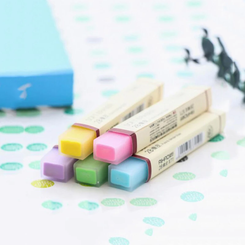 4PCS Creative Stationery Kawaii Color Strip Pencil Erasers for Office School Supplies Kids Prize Writing Drawing Student Gift
4PCS Creative Stationery Kawaii Color Strip Pencil Erasers for Office School Supplies Kids Prize Writing Drawing Student Gift