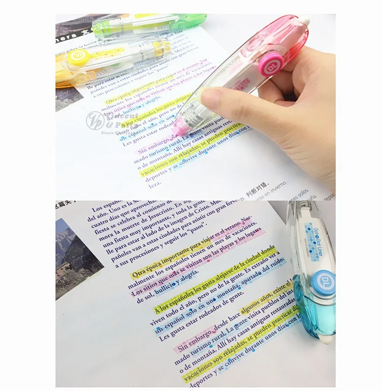 Dot Liner Highlighter Tape Decorative Marking Macaron Lace Correction Tapes for Schedule Stationery Office School Supplies A6876
Dot Liner Highlighter Tape Decorative Marking Macaron Lace Correction Tapes for Schedule Stationery Office School Supplies A6876