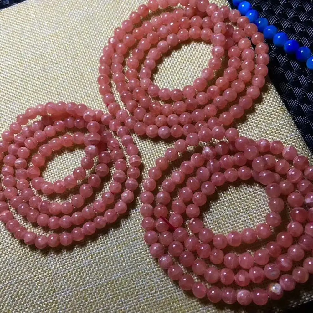 Natural Rose Rhodochrosite Gemstone Bracelet 5-4.5mm 3rows AAA(cx#) Free Shipping
Natural Rose Rhodochrosite Gemstone Bracelet 5-4.5mm 3rows AAA(cx#) Free Shipping