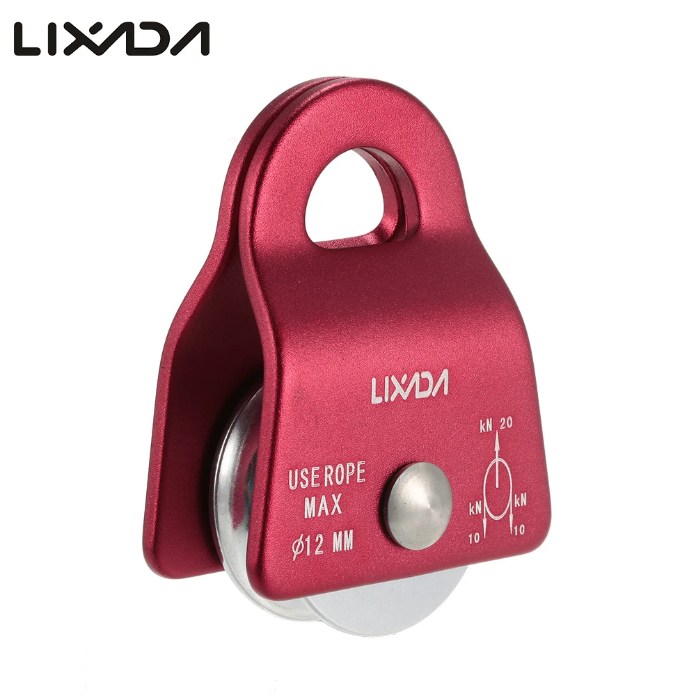 Lixada 20kN Bearing Mobile Micro Pulley Max Rope 1/2in for Rigging Arborist Mountaineering Rope Climbing Rappelling Survival Kit
Lixada 20kN Bearing Mobile Micro Pulley Max Rope 1/2in for Rigging Arborist Mountaineering Rope Climbing Rappelling Survival Kit