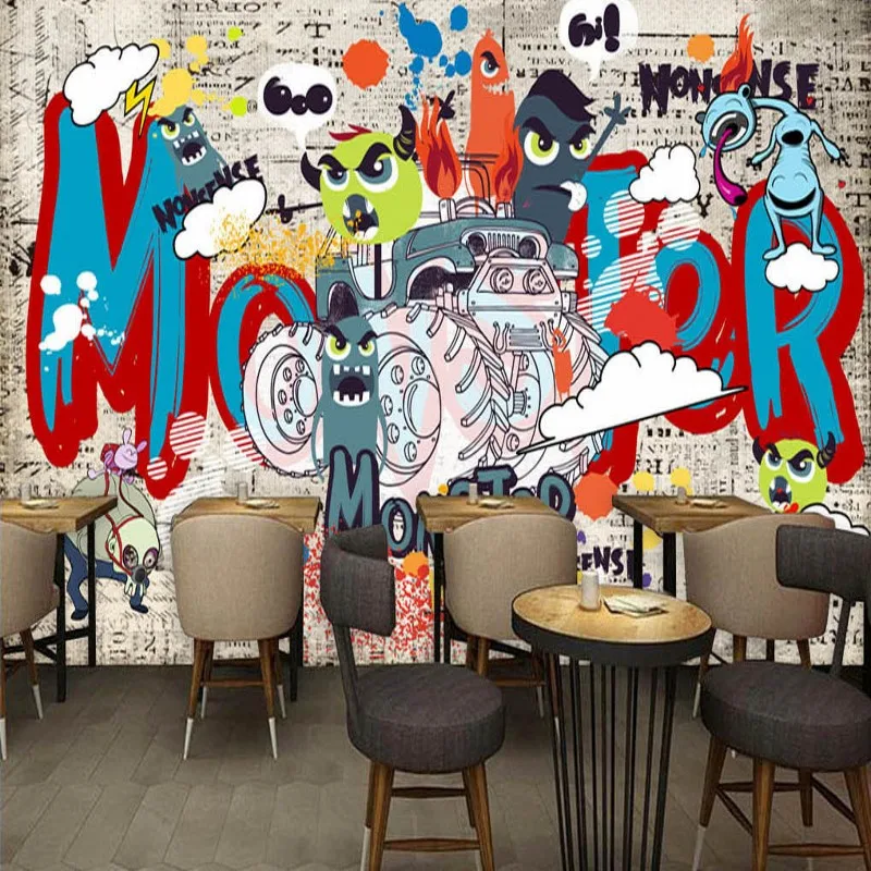 photo wallpaper Europe the United States trendy hand painted street graffiti bar KTV background wall custom mural wallpaper
photo wallpaper Europe the United States trendy hand painted street graffiti bar KTV background wall custom mural wallpaper