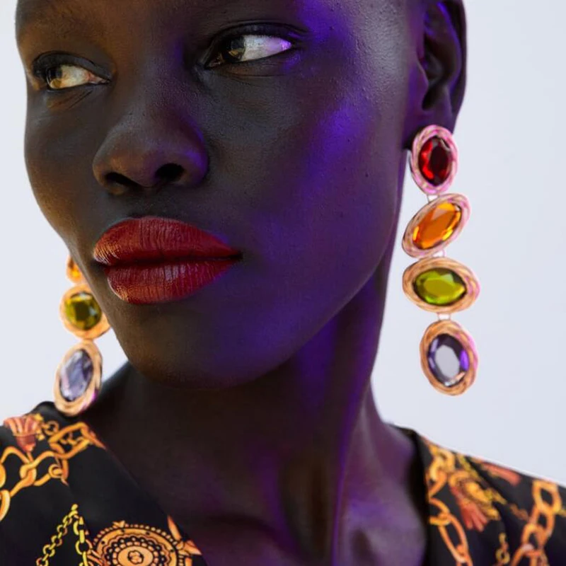 ZA 2019 Long Drop Dangle Earrings For Women Shiny Wedding Party Jewelry Valentine Gift Hot Sale Wholesaler Dropshipping
ZA 2019 Long Drop Dangle Earrings For Women Shiny Wedding Party Jewelry Valentine Gift Hot Sale Wholesaler Dropshipping
