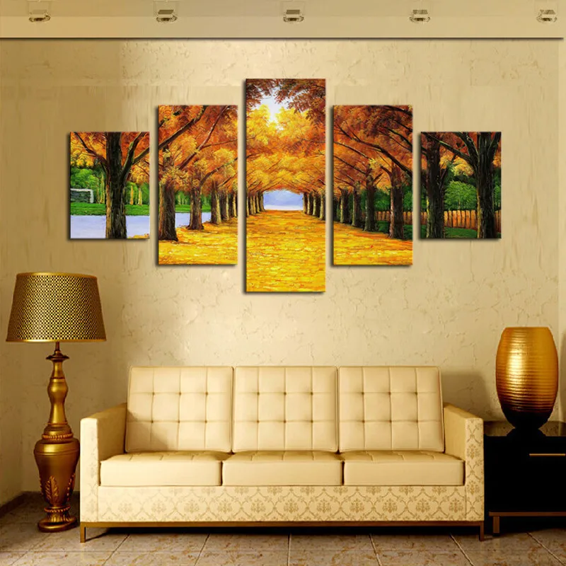 5 Piece Canvas Art Wall Art Fall Tree Canvas Painting Landscape Oil Painting Wall Decorations Living Room Canvas Print Framed
5 Piece Canvas Art Wall Art Fall Tree Canvas Painting Landscape Oil Painting Wall Decorations Living Room Canvas Print Framed