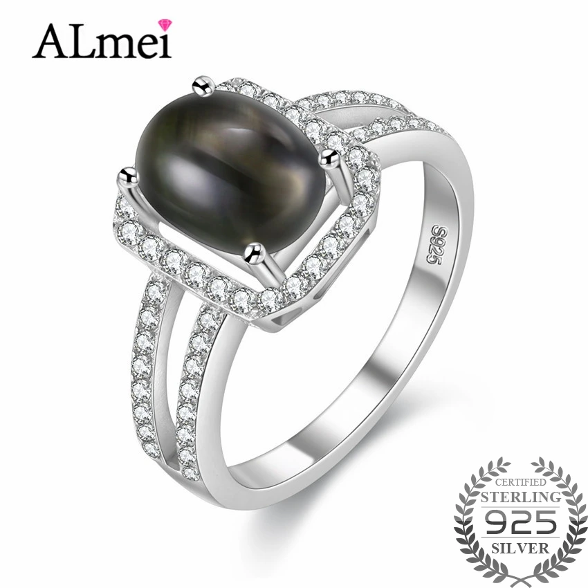 Almei 3.5ct Gray Oval Star Sapphire Wedding Rings 925 Sterling-Silver-Jewelry for Women Gemstone Jewelry with Free Box 40% FJ036
Almei 3.5ct Gray Oval Star Sapphire Wedding Rings 925 Sterling-Silver-Jewelry for Women Gemstone Jewelry with Free Box 40% FJ036