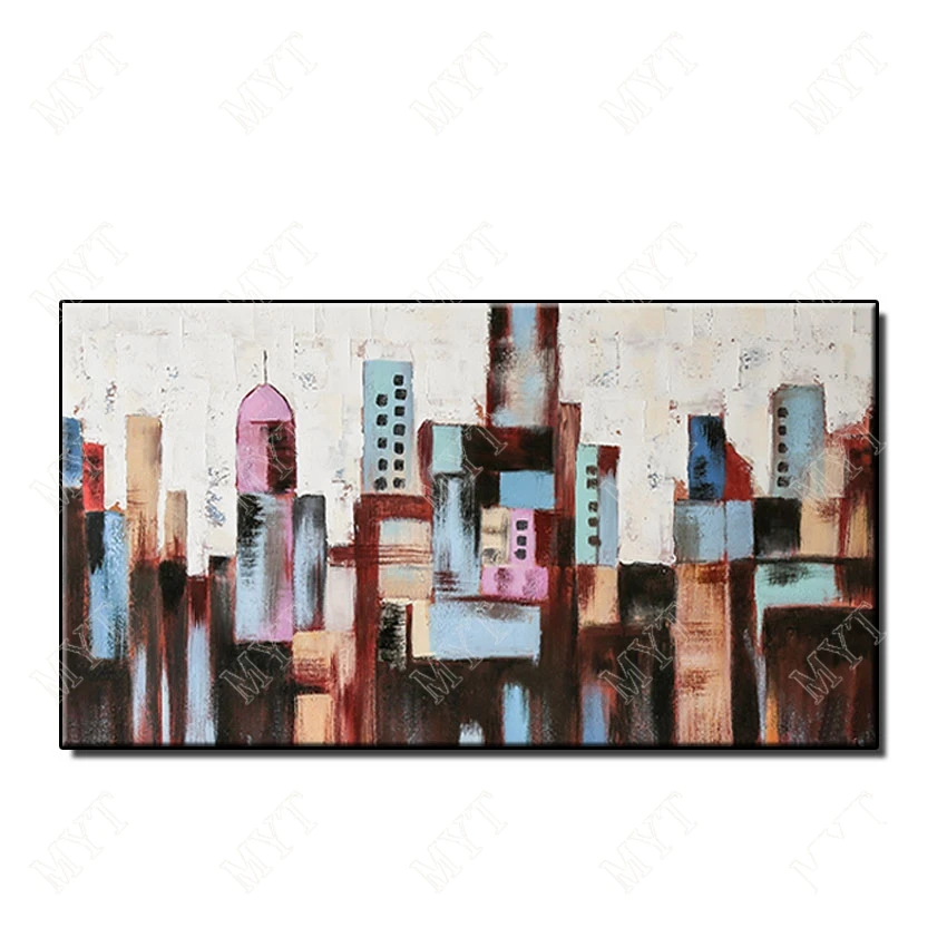 Fashion Handpainted modern abstract city building on canvas Oil Painting Wall art picture for Living Room home Decor no framed
Fashion Handpainted modern abstract city building on canvas Oil Painting Wall art picture for Living Room home Decor no framed