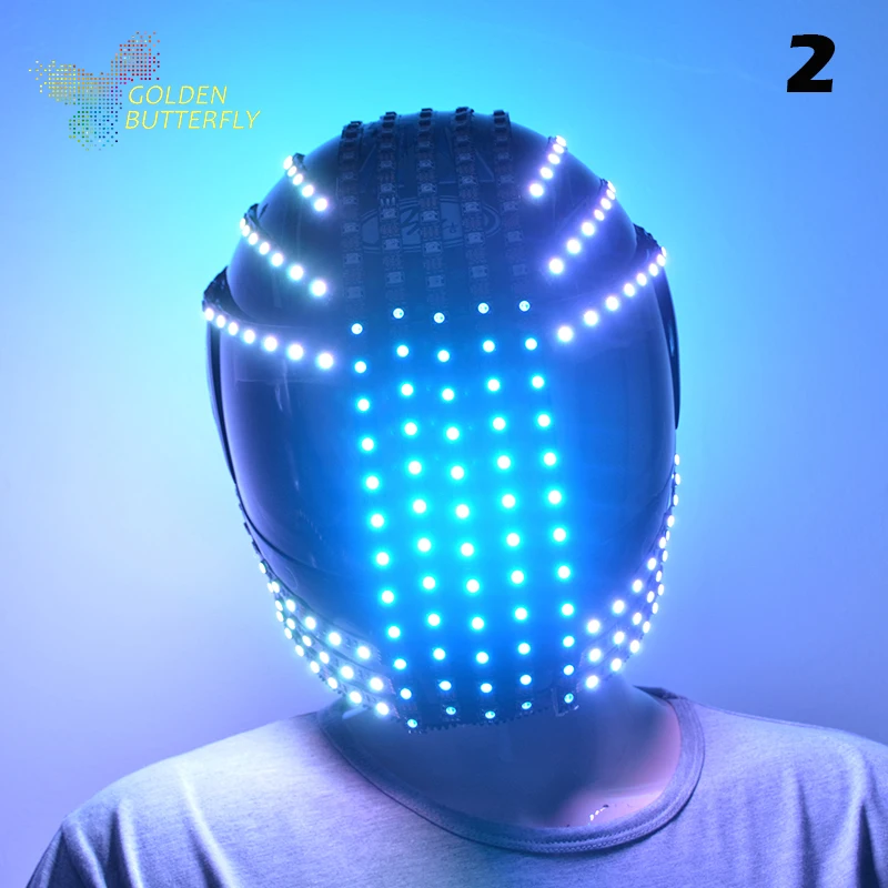 LED Helmets 10 Styles Of 2017 Fashion Luminous Flashing Marquee Glowing Helmet Waterfall Flow LED Robot Helmet Suits Accessories
LED Helmets 10 Styles Of 2017 Fashion Luminous Flashing Marquee Glowing Helmet Waterfall Flow LED Robot Helmet Suits Accessories
