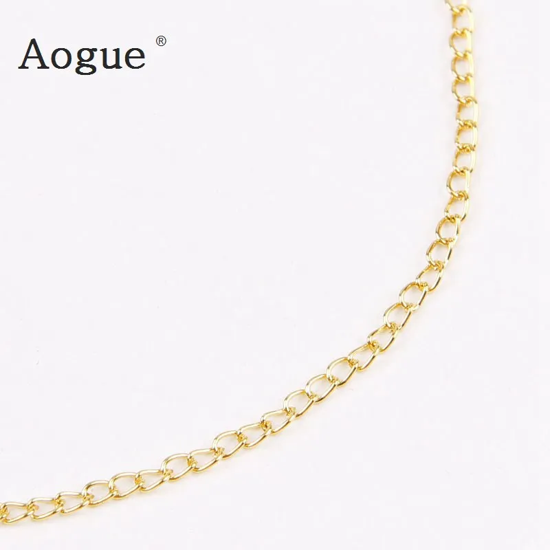 5m/lot 0.4x2x2.7mm Metal Necklace Chain Gold/Antique Bronze Colors Bracelet Findings Iron Link Chain For DIY Jewelry Accessories
5m/lot 0.4x2x2.7mm Metal Necklace Chain Gold/Antique Bronze Colors Bracelet Findings Iron Link Chain For DIY Jewelry Accessories