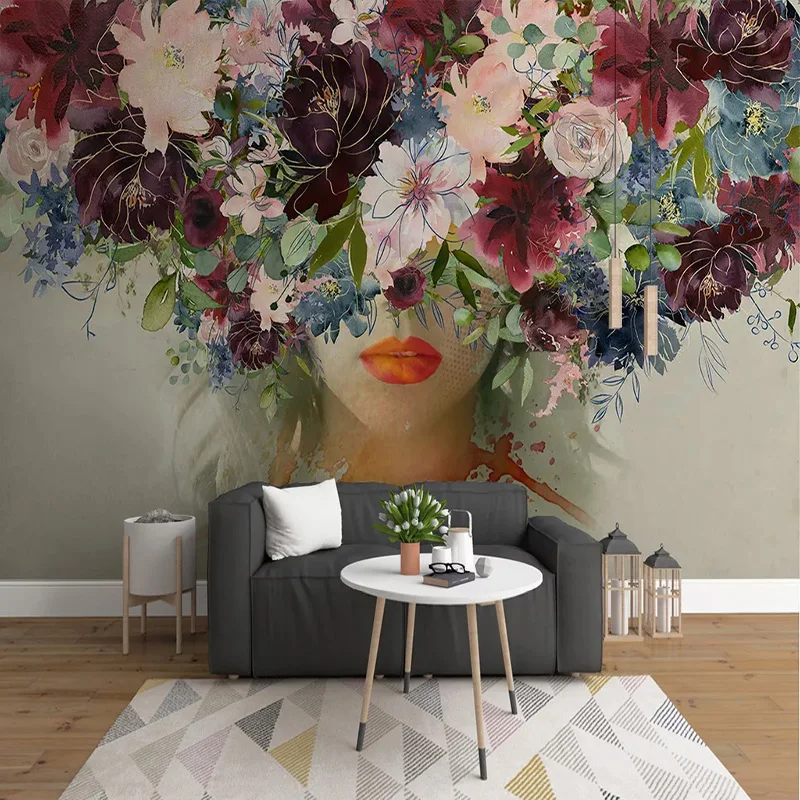 Custom Mural Wallpaper Modern Hand Painted Watercolor Rose Flowers Figure Fresco Wall Painting Self-Adhesive Living Room Sticker
Custom Mural Wallpaper Modern Hand Painted Watercolor Rose Flowers Figure Fresco Wall Painting Self-Adhesive Living Room Sticker