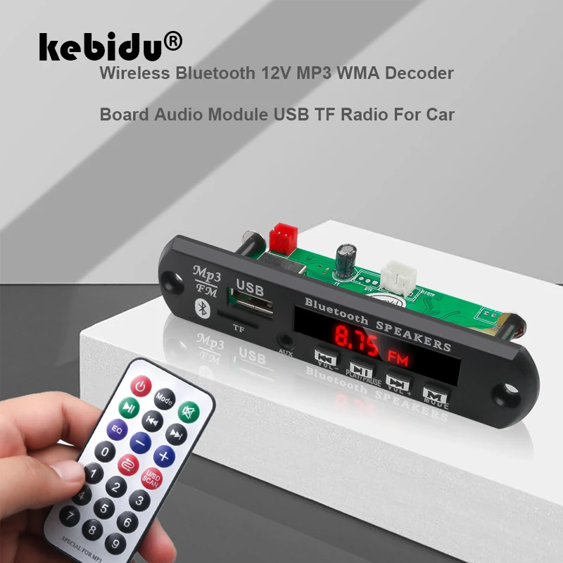 MP3 WMA декодер kebidu плата mp3 плеер автомобильный аудио USB TF FM радио модуль