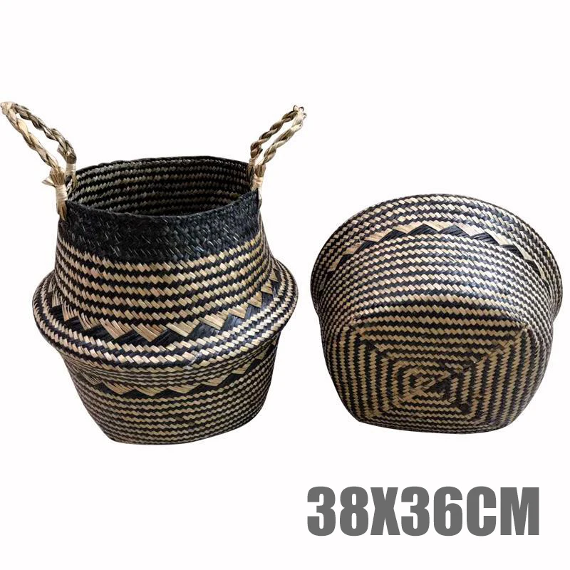 Foldable Seagrass Woven Storage Baskets Wicker Rattan Basket Home Decoration Garden Flower Vase Hanging Baskets
Foldable Seagrass Woven Storage Baskets Wicker Rattan Basket Home Decoration Garden Flower Vase Hanging Baskets