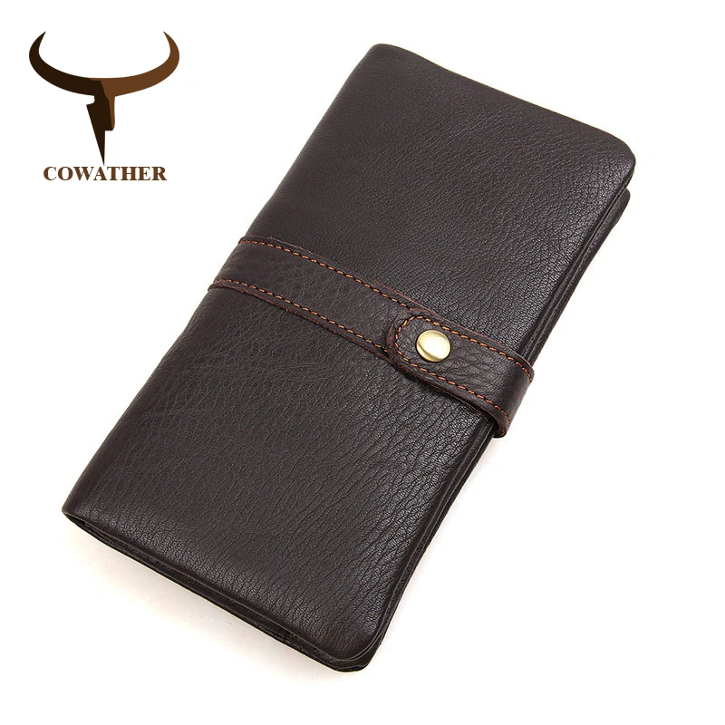 COWATHER 2021 New First Layer Of Real Leather Men's Oil Wax Retro High-Capacity Multi-Card Bit Long Wallet Clutch Men genuine l
COWATHER 2021 New First Layer Of Real Leather Men's Oil Wax Retro High-Capacity Multi-Card Bit Long Wallet Clutch Men genuine l