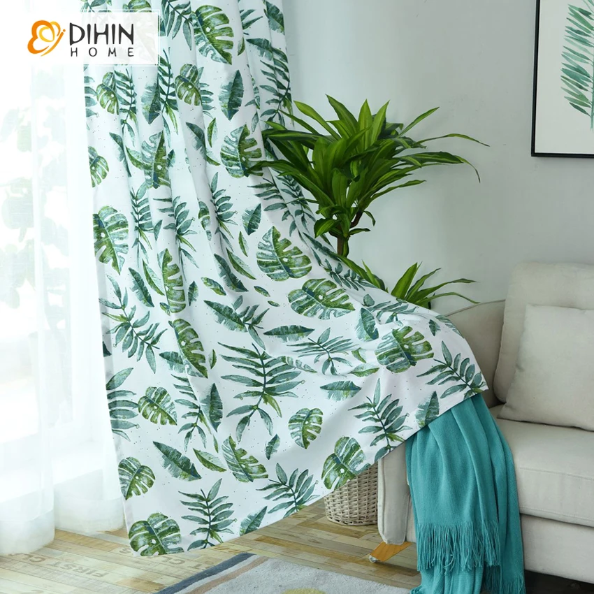 DIHIN HOME Printing Banana Tree Customized Window Curtains Floral Cotton / Linen Drapes For Living Room 1 Panel
DIHIN HOME Printing Banana Tree Customized Window Curtains Floral Cotton / Linen Drapes For Living Room 1 Panel
