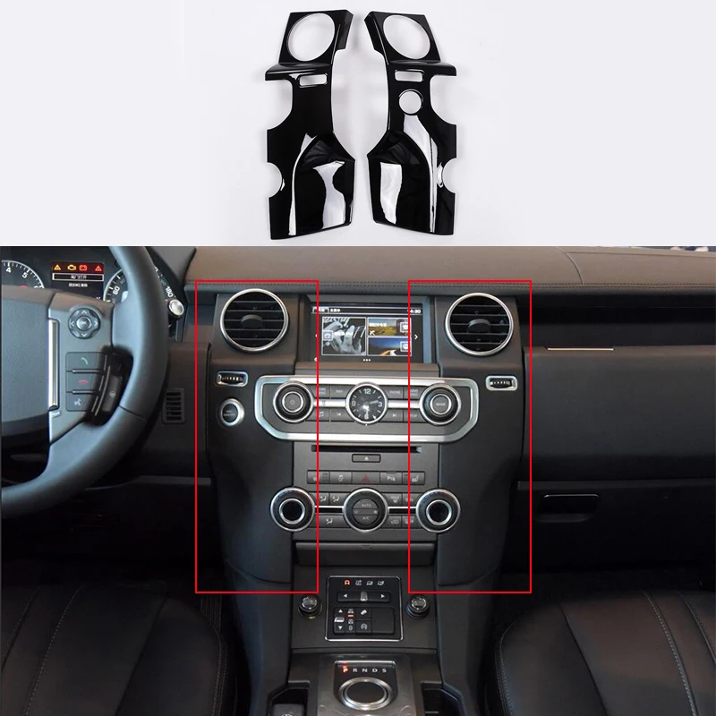2x Chrome Silver Black / Black Wood Color Center Control Air Outlet Adjust Buttons Frame Cover Trim For Land Rover LR4 2010-2016
2x Chrome Silver Black / Black Wood Color Center Control Air Outlet Adjust Buttons Frame Cover Trim For Land Rover LR4 2010-2016
