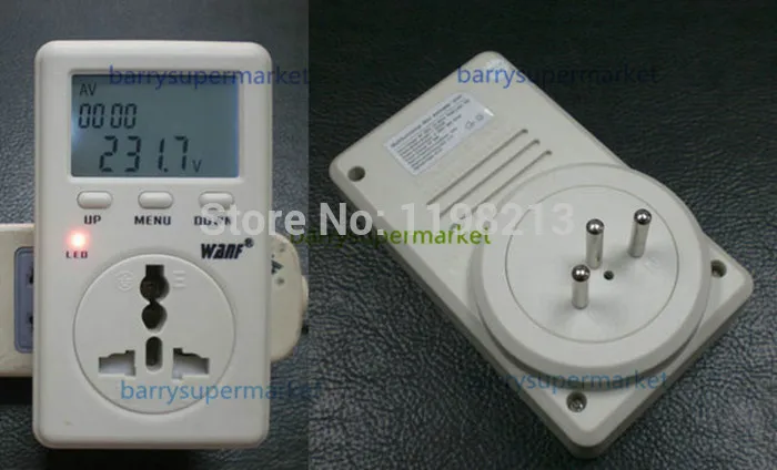 Digital Electricity Energy Meter Tester Monitor indicator Voltag Power watt Balance Energy saver Meter WF-D02A Swiss plug
Digital Electricity Energy Meter Tester Monitor indicator Voltag Power watt Balance Energy saver Meter WF-D02A Swiss plug