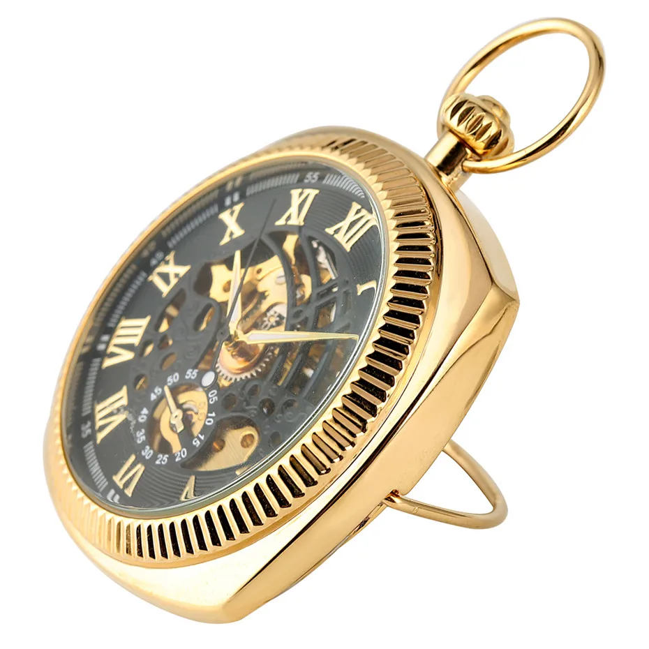 Antique Mechanical Hand-Winding Pocket Watch Luxury Roman Numerals Display Pocket Pendant Clock with Fob Chain New Arrival 2019
Antique Mechanical Hand-Winding Pocket Watch Luxury Roman Numerals Display Pocket Pendant Clock with Fob Chain New Arrival 2019