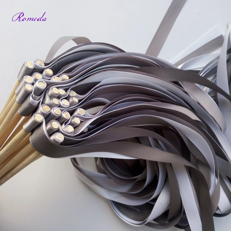 50pcs/lot dark grey light grey white wedding ribbon stick without bell ribbon Twirling Streamers,ribbon wands
50pcs/lot dark grey light grey white wedding ribbon stick without bell ribbon Twirling Streamers,ribbon wands