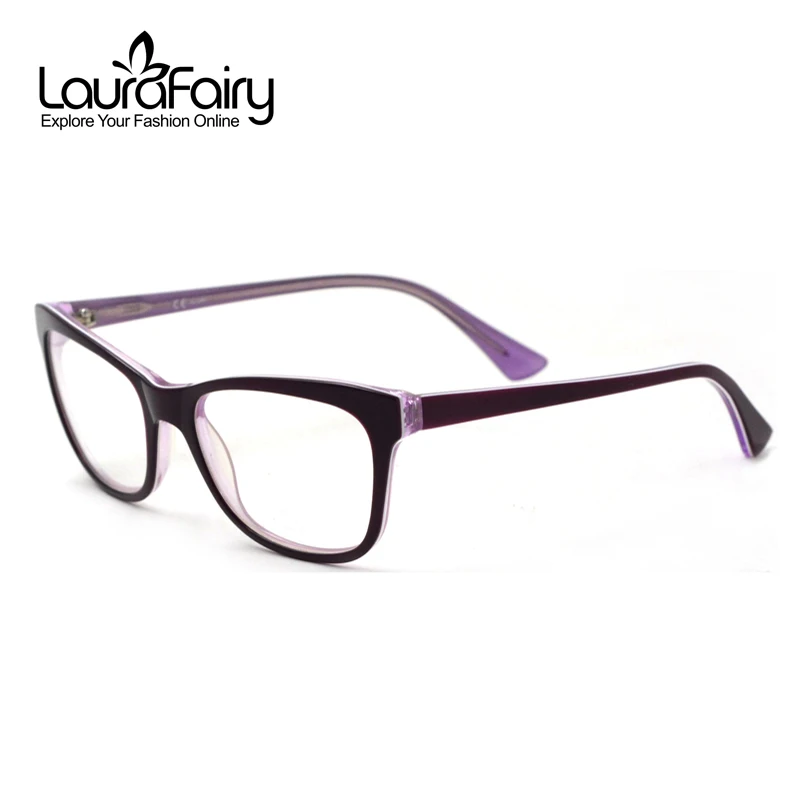 Laura Fairy Fashion Style Cateye glasses Frame Purple Color Block Elegant Acetate Optical Glasses Frames Women LF078
Laura Fairy Fashion Style Cateye glasses Frame Purple Color Block Elegant Acetate Optical Glasses Frames Women LF078