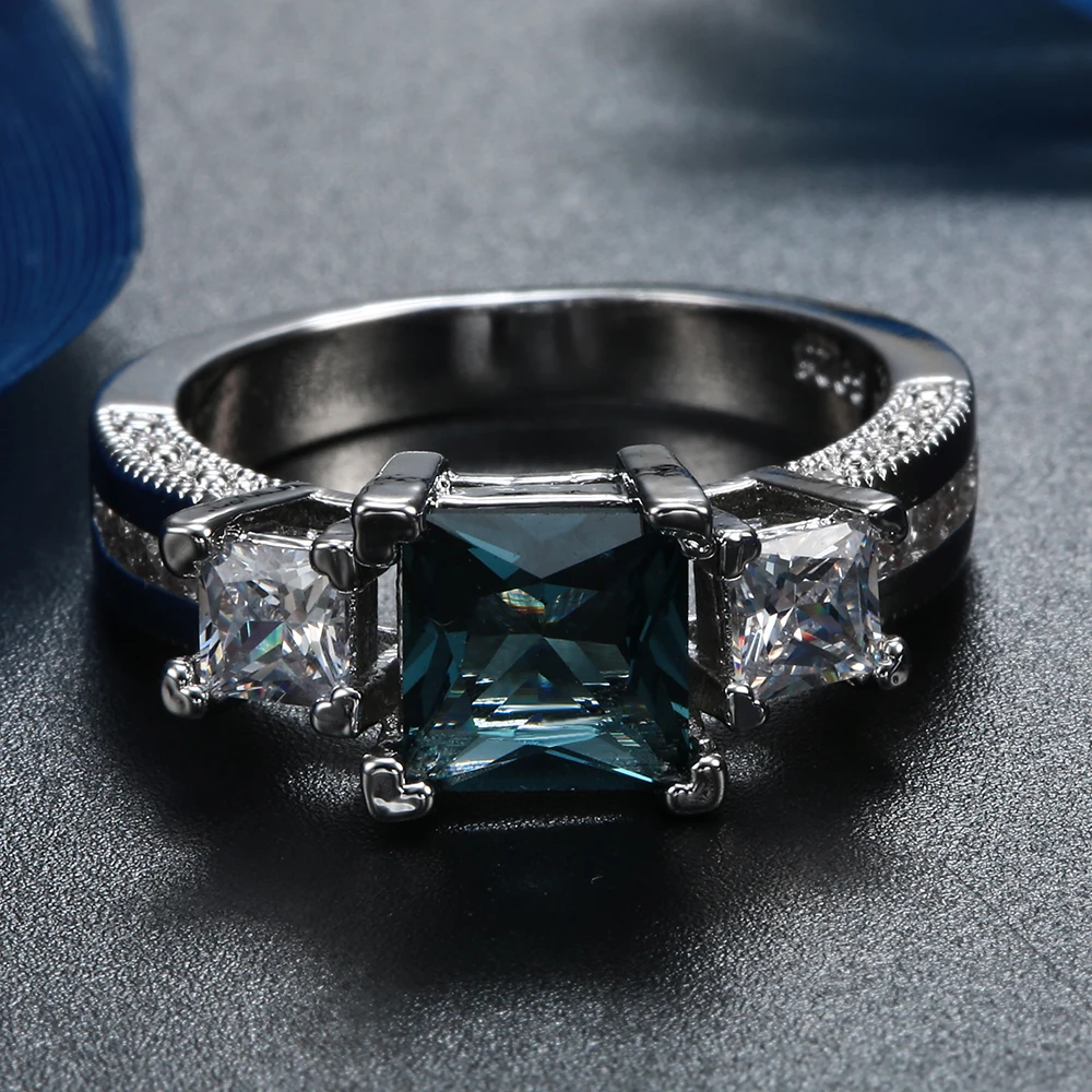 Fine Jewelry Square Blue created Purple Rings for Women Engagement Wedding Jewelry 2016 New Women Ring
Fine Jewelry Square Blue created Purple Rings for Women Engagement Wedding Jewelry 2016 New Women Ring
